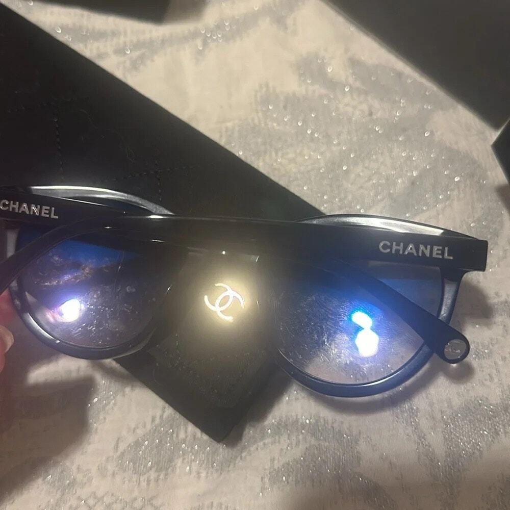 NWT Chanel‎ Black Pantos Sunglasses